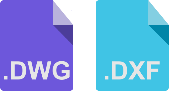 graphic reads: .dwg, .dxf
